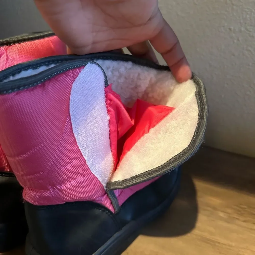 NWOT Big 5 Pink & Black Snow Toddler Girl Boot Size 3